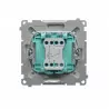 Basic Staircase switch with illumination BMW6L.01/29 satin SIMON