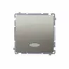 Basic Staircase switch with illumination BMW6L.01/29 satin SIMON