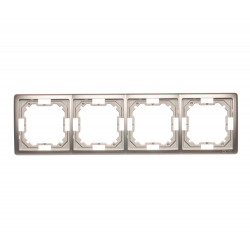 Basic Ramka na 4-moduły BMR4/29 satyna SIMON