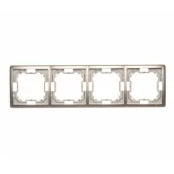 Basic Ramka na 4-moduły BMR4/29 satyna SIMON