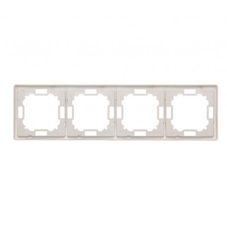 Basic Ramka na 4-moduły BMR4/29 satyna SIMON
