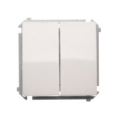 Basic Łącznik schodowy podwójny BMW6/2.01/11 biały SIMON