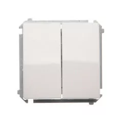 Basic Łącznik schodowy podwójny BMW6/2.01/11 biały SIMON