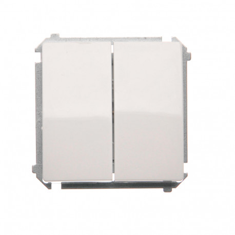 Basic Łącznik schodowy podwójny BMW6/2.01/11 biały SIMON