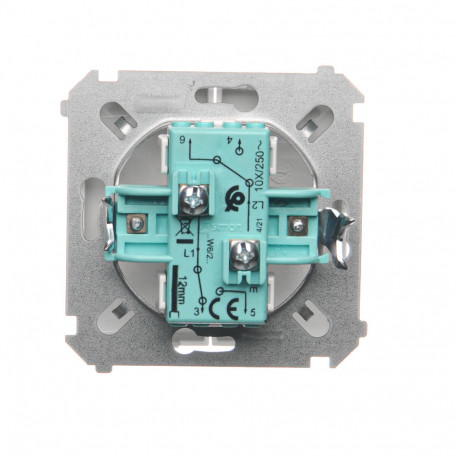 Basic Łącznik schodowy podwójny BMW6/2.01/11 biały SIMON