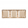 Basic megaC flush box 3x MPN3/12 beige SIMON