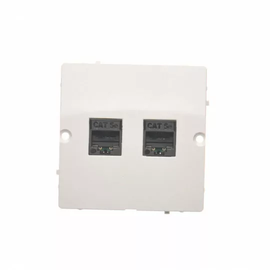 Basic RJ45 double computer socket BMF52.02/11 white SIMON