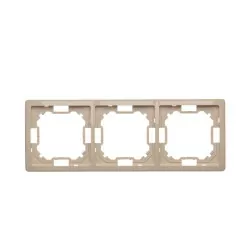 Basic Ramka na 3-moduły BMR3/12 beżowy