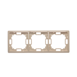 Basic Ramka na 3-moduły BMR3/12 beżowy