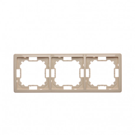 Basic Ramka na 3-moduły BMR3/12 beżowy