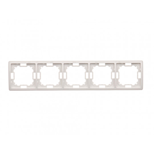 Basic Frame for 5-module BMR5/11 white SIMON