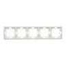 Basic Frame for 5-module BMR5/11 white SIMON