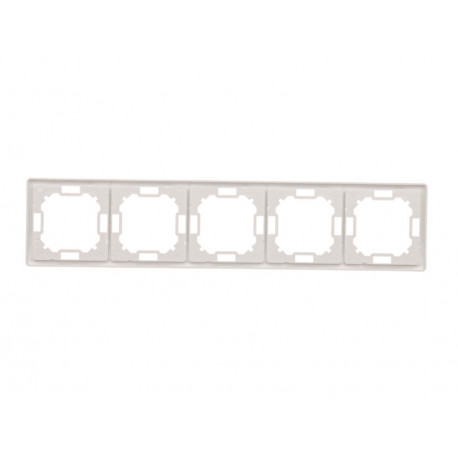 Basic Ramka na 5-moduł BMR5/11 biały SIMON