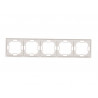 Basic Frame for 5-module BMR5/11 white SIMON