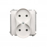 Basic 2-socket without grounding BMG2M.01/11 white