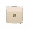 Basic TV single antenna outlet BMAK3.01/12 beige SIMON
