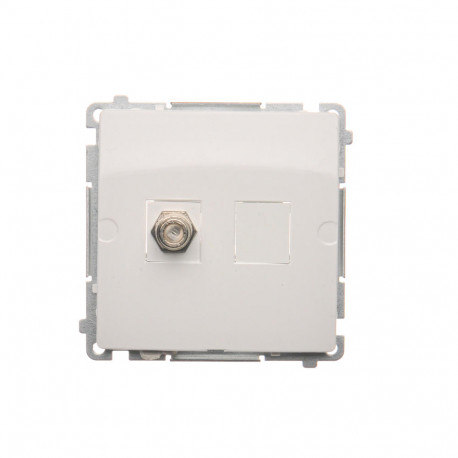 Basic Gniazdo Antenowe 1xF BMAF1.01/11 białe Simon