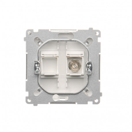 Basic Gniazdo Antenowe 1xF BMAF1.01/11 białe Simon