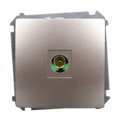 Basic Gniazdo antenowe TV pojedyńczy moduł BMAK1.01/29 satyna SIMON