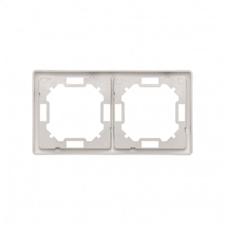 Basic Ramka na 2-moduły BMR2/21 inox SIMON