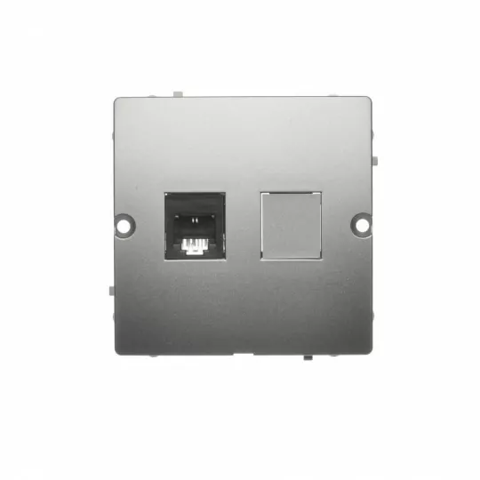 Basic Telephone socket RJ11 single BMTF1.02/29 satin SIMON