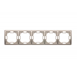 Basic Ramka na 5-moduły BMR5/29 satyna SIMON