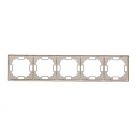 Basic Ramka na 5-moduły BMR5/29 satyna SIMON