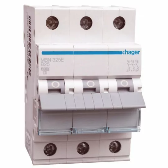 MBN325E Hager 3P B25A overcurrent circuit breaker