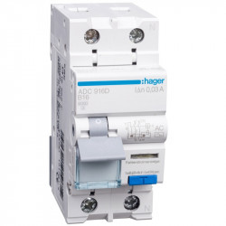 Wyłącznik różnicowo-nadprądowy ADC916D 2P B16A