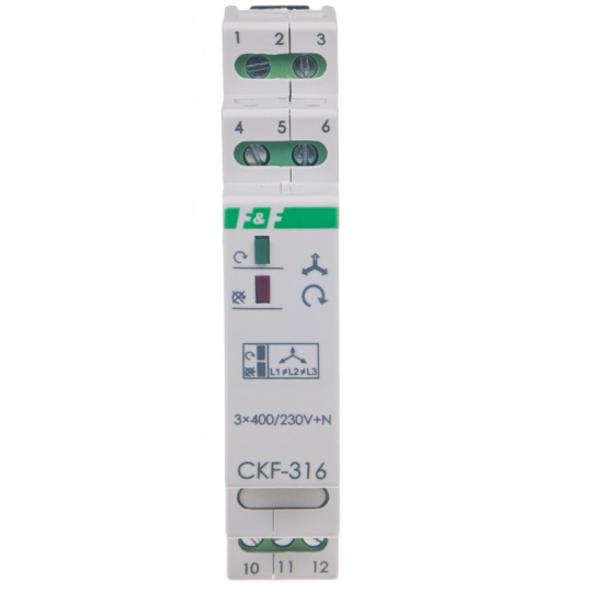 Phase sequence and phase loss sensor CKF-316 10A 1P CKF-316 F&amp;F
