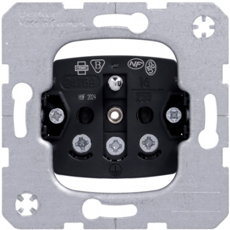 Beker Kwadrat Łącznik świecznikowy One Platform pojedynczy z uziemieniem 396380 HAGER