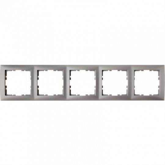 Berker square 5-frame silver 5310158984 Hager