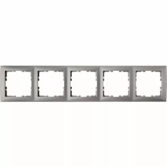 Berker square 5-frame silver 5310158984 Hager