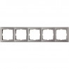 Berker square 5-frame silver 5310158984 Hager