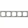 Berker square 5-frame silver 5310158984 Hager