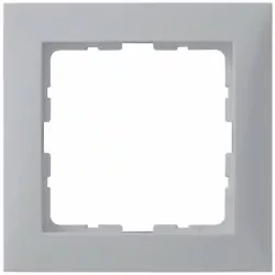 Berker kwadrat ramka 1-krotna srebrna 5310118984 Hager