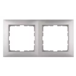 Berker kwadrat ramka 2-krotna srebrna Hager