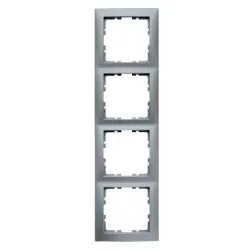 Berker kwadrat ramka 4-krotna srebrna 5310148984 Hager