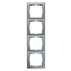 Berker kwadrat ramka 4-krotna srebrna 5310148984 Hager