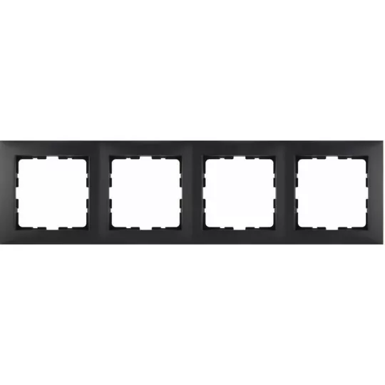 Berker Kwadrat 4-frame anthracite Hager