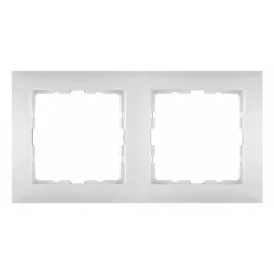 Berker kwadrat ramka 2-krotna biała Hager