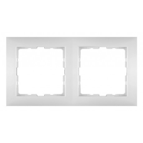 Berker kwadrat ramka 2-krotna biała Hager