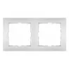 Berker square 2gang frame white Hager
