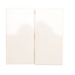 Berker kwadrat klawisz podwójny kremowy Hager