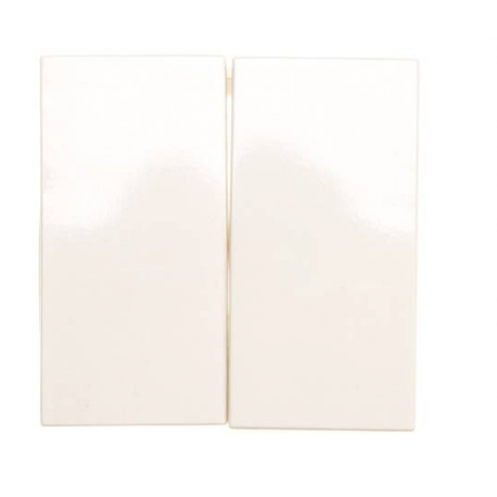 Berker kwadrat klawisz podwójny kremowy Hager