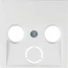 Berker square element for antenna socket white Hager