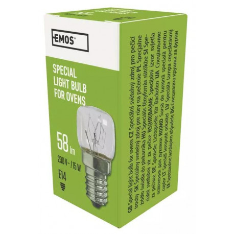 Żarówka miniaturowa piecykowa E14 15W 230V EMOS