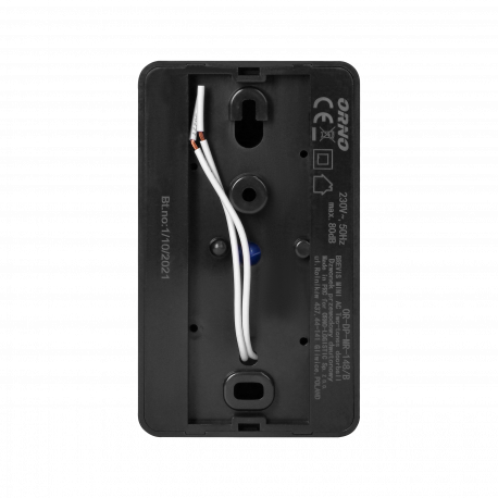 Dzwonek Gong dwutonowy Brevis Mini czarny OR-DP-MR-148/B ORNO