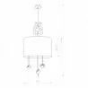 OUTLET Children&#39;s room ceiling lamp HONEY pendant pink 6615