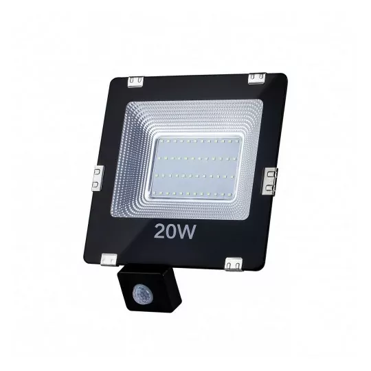 Naświetlacz LED 20W NW +PIR black ART L4101555